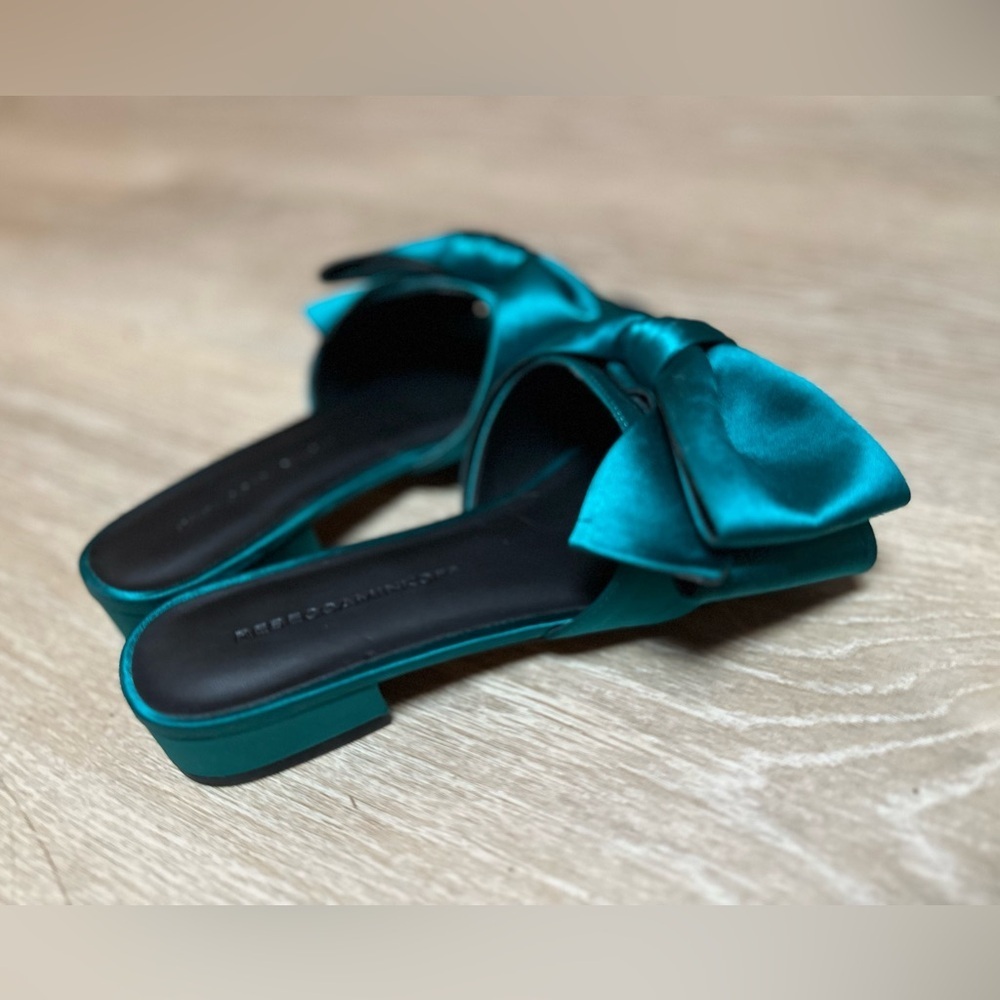 REBECCA MINKOFF Tropical Green Calista Bow Sandal, size 6 - Picture 10 of 10